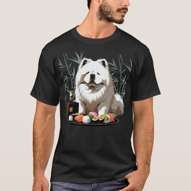 Camiseta SUSHI ANYONE  Cream Chow T-Shirt (Anverso)