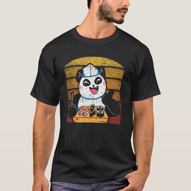 Camiseta Sushi arroja sushi japonés animal panda bea (Anverso)