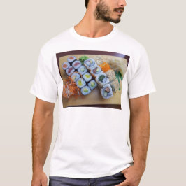 Camiseta Sushi Asia Arroz Pescado Comida Mar