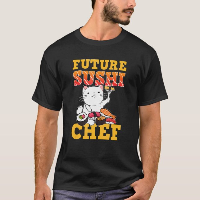 Camiseta Sushi Cat Future Sushi Chef (Anverso)