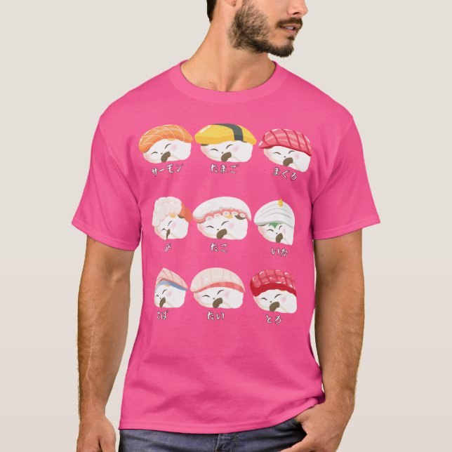Camiseta Sushi Cat Neko (Anverso)