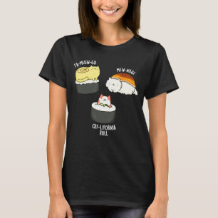 Camiseta Sushi Cats Gracioso Sushi Pun Dark BG