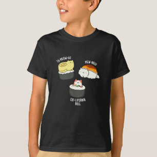 Camiseta Sushi Cats Gracioso Sushi Pun Dark BG