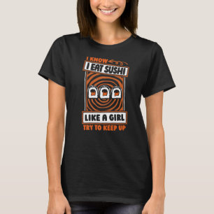 Camiseta Sushi comida asiática japonesa arroja sushi