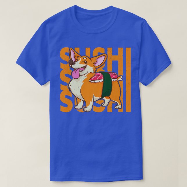 Camiseta Sushi Corgi Dog Funny Corgi  (Diseño del anverso)