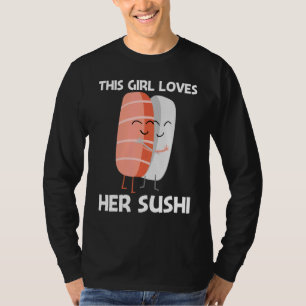Camiseta Sushi Curado Para Chicas Mamá Cocina Japonesa 1