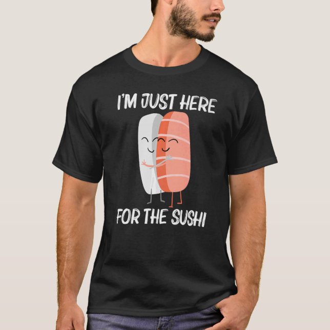 Camiseta Sushi Curado Para Hombres Cocina Japonesa Comida 1 (Anverso)