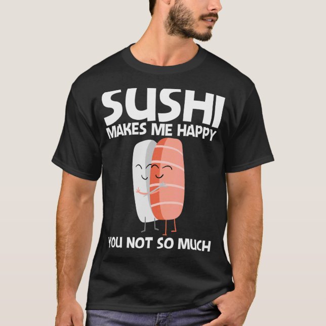 Camiseta Sushi Curso Para Hombres Cocina Japonesa (Anverso)