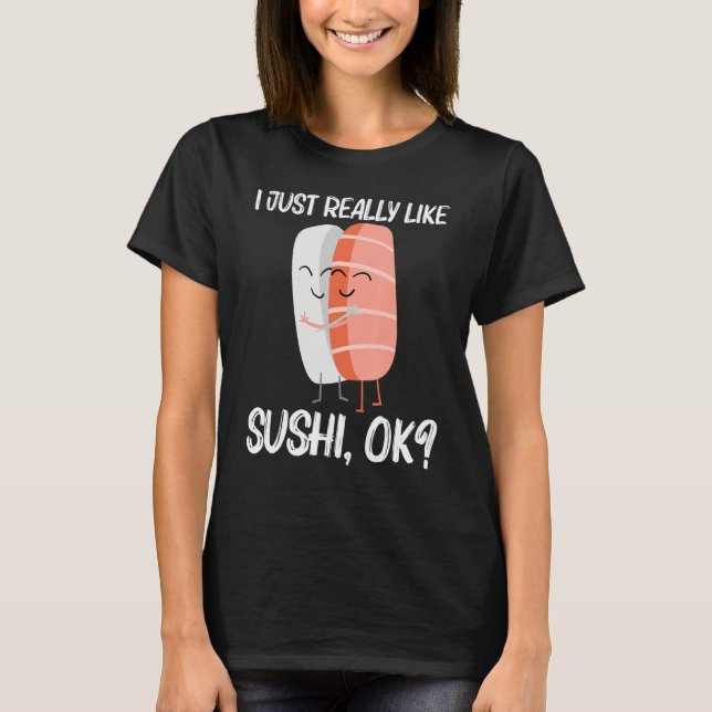 Camiseta Sushi Curso Para Hombres Cocina Japonesa (Anverso)