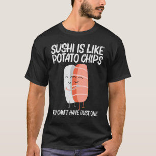 Camiseta Sushi Curso Para Hombres Cocina Japonesa