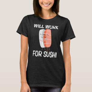 Camiseta Sushi Curso Para Hombres Cocina Japonesa