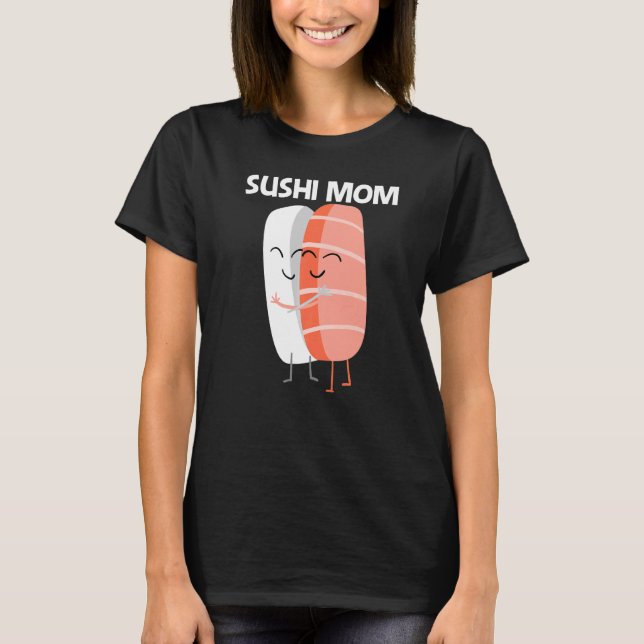 Camiseta Sushi Curso Para Mamá Mujeres Cocina Japonesa (Anverso)