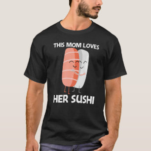 Camiseta Sushi Curso Para Mamá Mujeres Cocina Japonesa