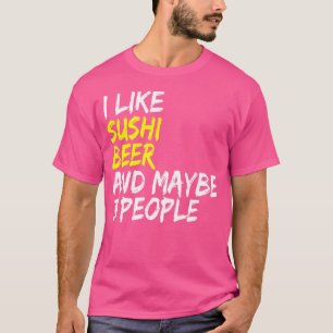 Camiseta Sushi diciendo que me gusta la comida japonesa