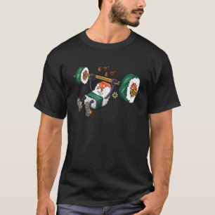 Camiseta Sushi Divertido Levantamiento de Pesas Gimnasio Fi