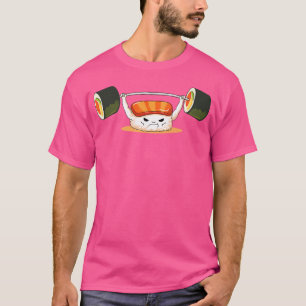 Camiseta Sushi Divertido Levantamiento de Pesas Me Encantan