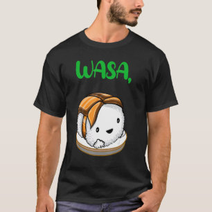 Camiseta Sushi Divertido Wasabi Bae Pareja Linda Ropa Genia
