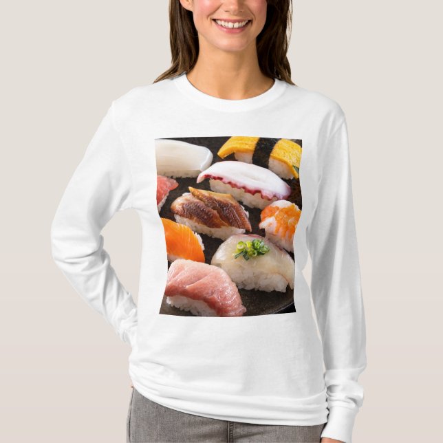Camiseta Sushi Dream – Jewels of the Sea (Anverso)