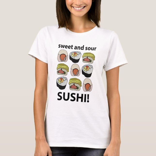 Camiseta Sushi Dulce y Agrio Sushi  (Anverso)