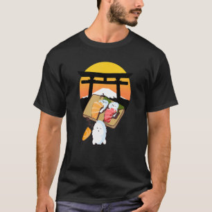 Camiseta Sushi Durmiente Divertido Para Hombres Japoneses P