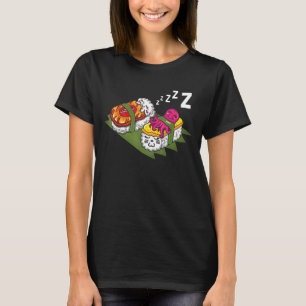 Camiseta Sushi durmiente Japón Cocina japonesa