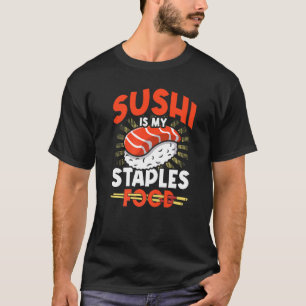 Camiseta Sushi es mi comida básica Sushi comida japonesa