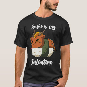 Camiseta Sushi es mi Valentín Dragón chino Funny Valenti
