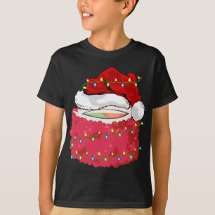 Camiseta Sushi Fast Food Lover Xmas Santa Hat Sushi Navidad