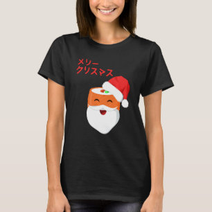 Camiseta Sushi Feliz Navidad Graciosa Navidad Navidad Tempo
