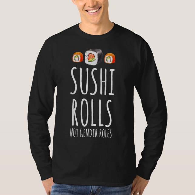 Camiseta Sushi feminista no roles de género Feminismo (Anverso)