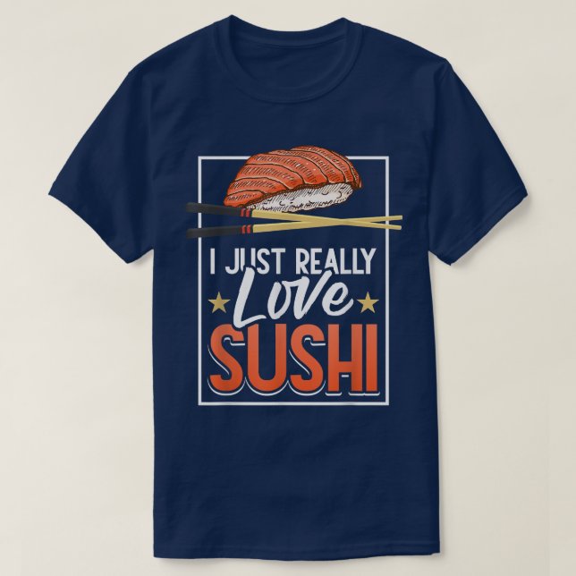 Camiseta Sushi Food Japan Tuna Kawaii Japanese Sushi Roll F (Diseño del anverso)