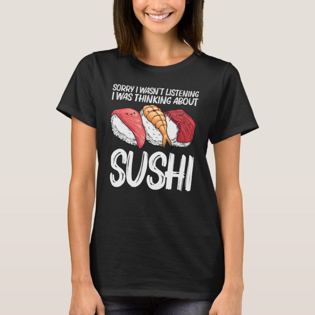 Camiseta Sushi For Men Women Kids Japanese Sushi   (Anverso)