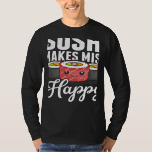 Camiseta Sushi hace feliz a Miso Comida japonesa Japón Sush