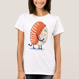 Camiseta Sushi Hug Cute Kawaii Japonés