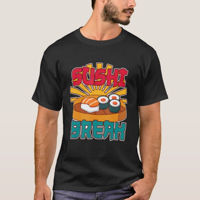 Camiseta sushi japanesefood comida sushi sashimi (Anverso)