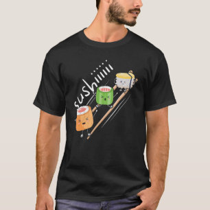 Camiseta Sushi japonés come Wasabi Foodie