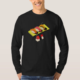 Camiseta Sushi Japonés Comedor de Sushi Wasabi Apasionado