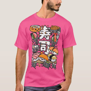 Camiseta Sushi Kawaii