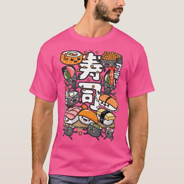 Camiseta Sushi Kawaii (Anverso)