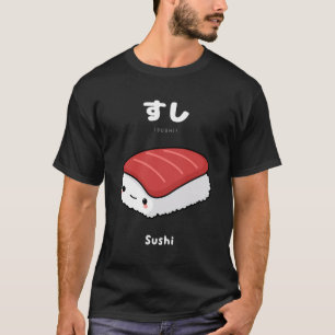 Camiseta Sushi kawaii - azadón en japonés por un