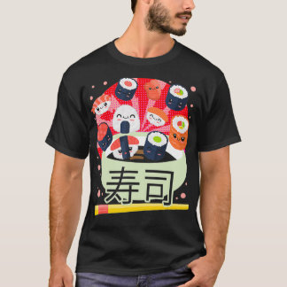 Camiseta Sushi Kawaii dulce comida japonesa Anime Manga