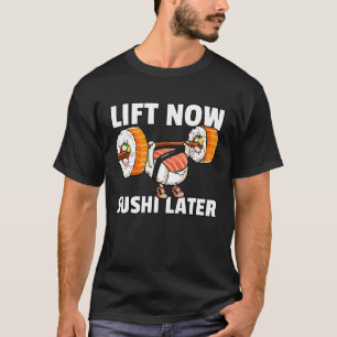 Camiseta Sushi Levantamiento de peso Fitness Entrenamiento 