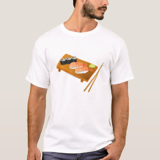 Camiseta Sushi linda comida japonesa