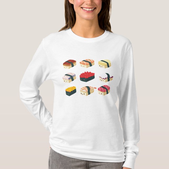 Camiseta Sushi lindo (Anverso)