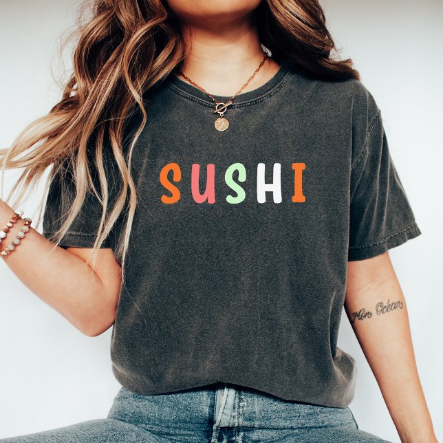 Camiseta Sushi lindo, suhi moderno, suhi gracioso (Subido por el creador)