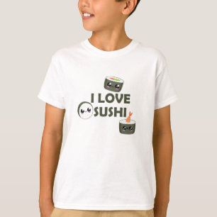 Camiseta Sushi Love Cute Cawaii Comida Favorita