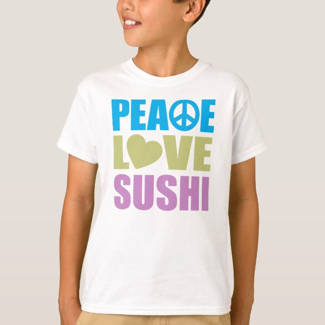 Camiseta Sushi Love Peace (Anverso)