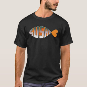 Camiseta Sushi Love Religious Fish Inspired Typography Salm