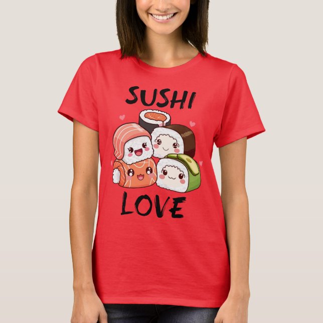 Camiseta Sushi Love Shirt (Anverso)