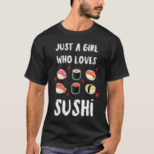 Camiseta Sushi Maki Nigiri Japón Pescado de Japón Sake Ebi 